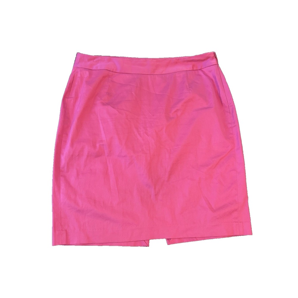 Lane Bryant Coquette Hot Pink Pencil Skirt 14 Barbiecore Statement Neon Preppy